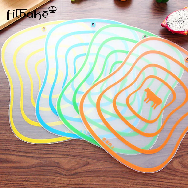 FILBAKE Plastic Chopping Board Non slip Frosted Kitchen Cutting Board