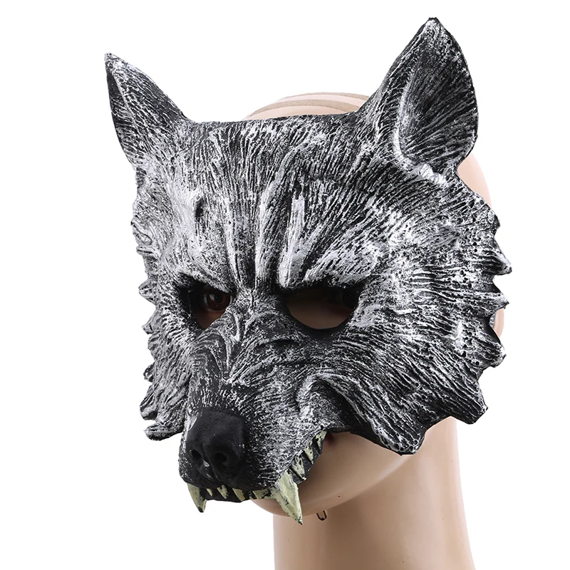 Маскарадный костюм на Хэллоуин; Вечерние Маски с изображением животных; маска с изображением волка; Карнавальная маска с изображением обезьяны и тигра; товары для Хэллоуина