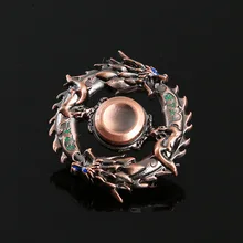 Металлический fidgetDragon металлический фиджет Спиннер цинковый сплав гироскоп вращающийся EDC ручной Спиннер для аутизма и СДВГ фокус стресс кончик пальца B0442