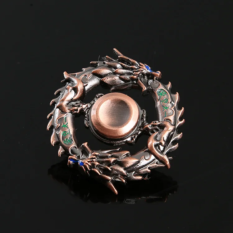 

Metal fidgetDragon Metal Fidget Spinner Zinc Alloy Gyro Rotary EDC Hand Spinner For Autism And ADHD Focus Stress Fingertip B0442