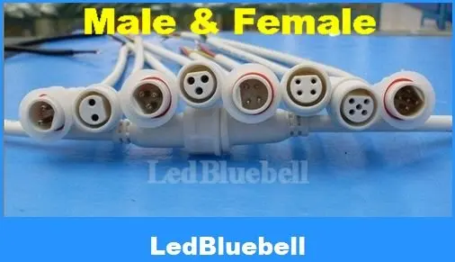 

Led connector 5/10/20/50 pairs 5pin Male to Female Connector Waterproof Cable for 5050 RGBW / RGBWW LED Strips Light