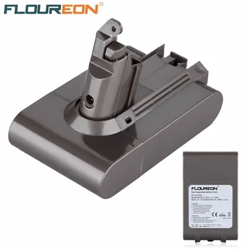 

FLOUREON 21.6V 3000mAh 64.8Wh Li-ion Vacuum Cleaner Replacement Battery for Dyson DC62 DC58 DC59 DC61