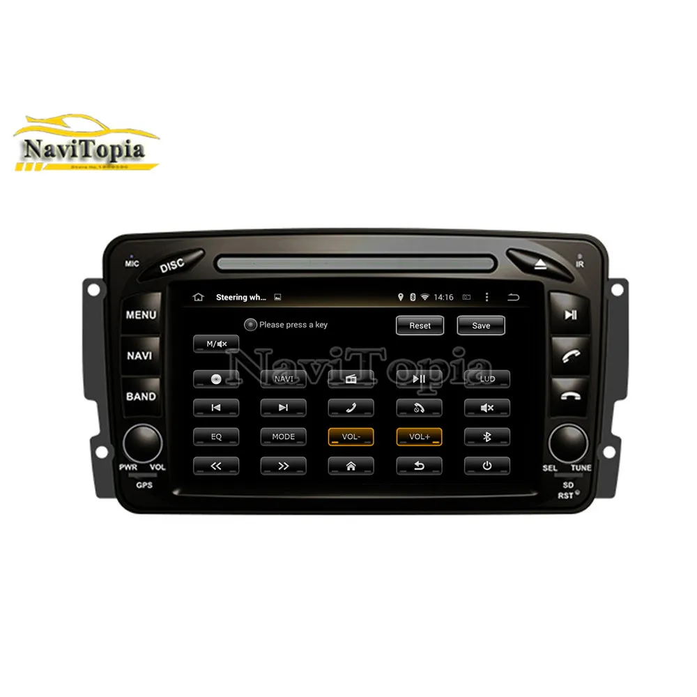 Perfect NAVITOPIA 4G RAM 64G ROM PX6 Six Core Android 9.0 Car DVD for W170/CLK-C209 W209 1998-2005/CLK-C208 W208 1996-2008/W163 18