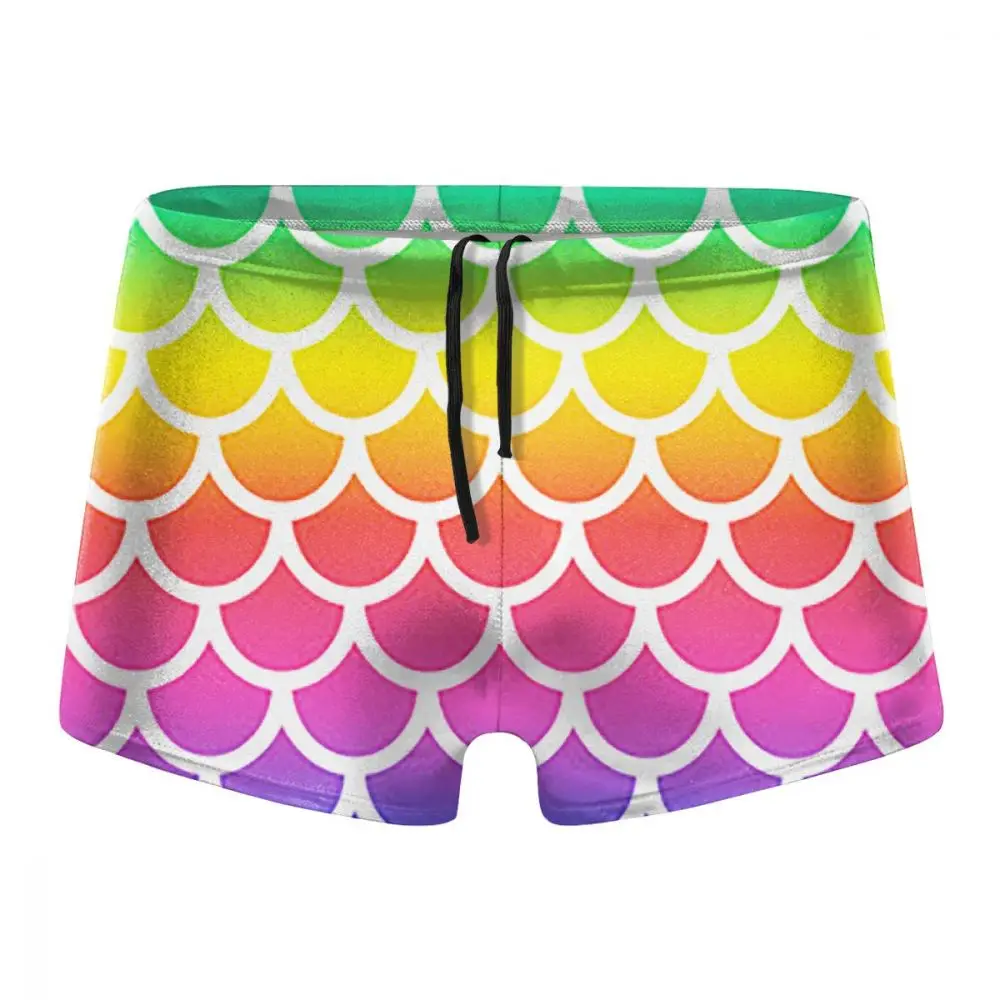 Men Quick Dry Summer Swim Trunks Out Of This World Alien Avocado