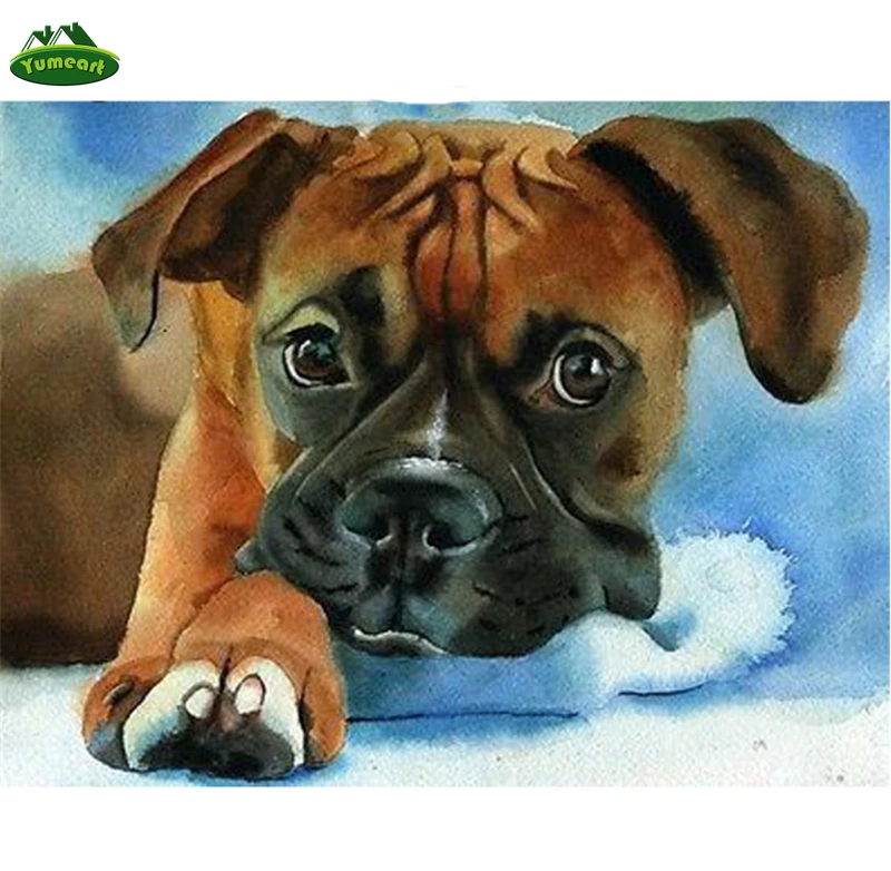 5D Diy Diamond Painting Mosaic Embroidery Beads Puppy Bernese Mountain Dog Cross Stitch Handwork Animal Kits | Дом и сад