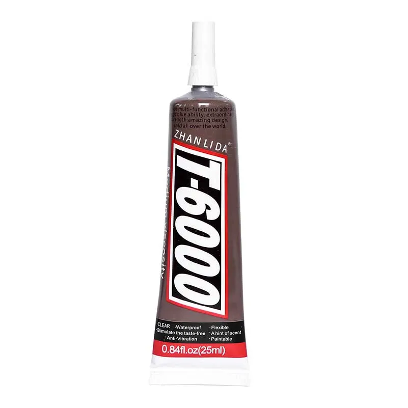 

2Pcs 25ml T6000 Glue Liquid Touch Screen Adhesive LCD UV Craft Hobby Material Epoxy Resin School Fabric Super Strong Bond T-6000