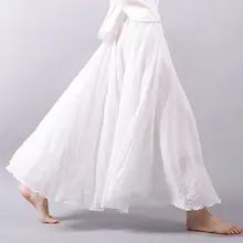 MeiHuiDa/Новинка года; Стильная модная женская однотонная длинная Однотонная юбка; плиссированная юбка до щиколотки