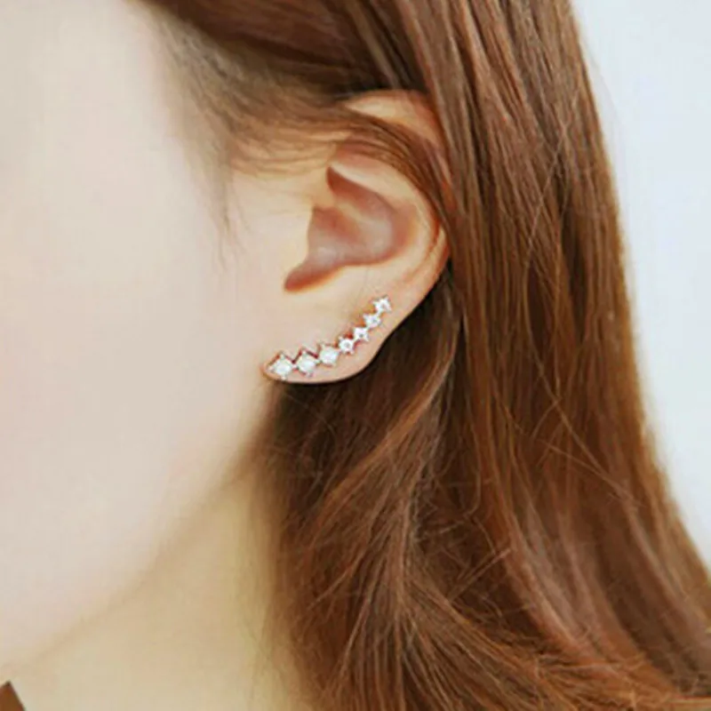 One PAIR Ear Cuff Wrap Crystal Earrings Newest High Quality Summer