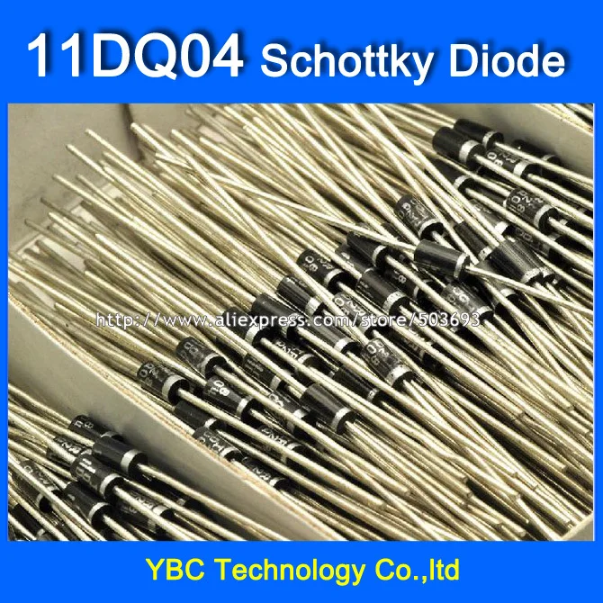 200 unids/lote 11DQ04 1.1A/40V DO 41 diodo Schottky|diode electronics ...