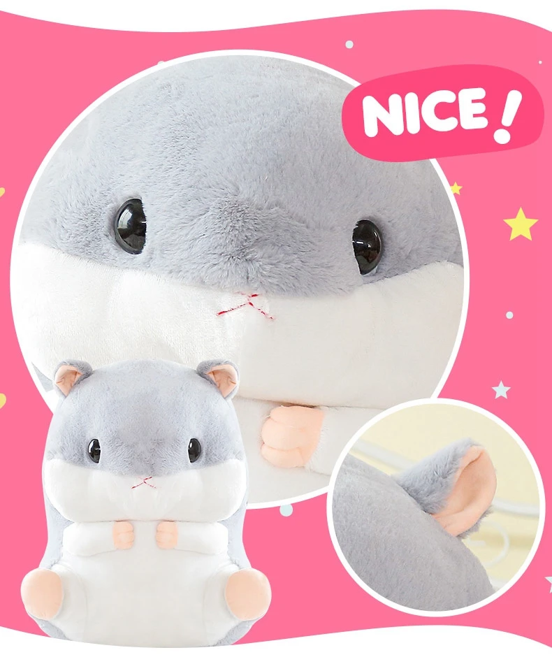 cute fat hamster doll giant cartoon mouse plush toy pillow for children girl sleeping toys birthday gift 65cm 26inch DY50562 (7)