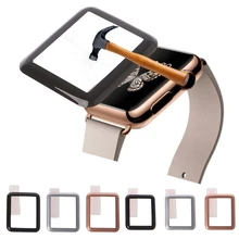 Full Coverage Tempered Glass Screen Protective Film 3D Curved Carbon Fiber Soft Edge For Apple Watch iWatch 1/2/3 38mm 42mm