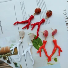 Aretes Zinc Alloy Tassel Earrings 2020 Time-limited Oorbellen Earing Wholesale Simulation New Jewelry Natural Color Ears S008 oorbellen zinc alloy rushed earing 2018 xionggui new arrival korean color rhinestones flower earrings piercing four leaf clover
