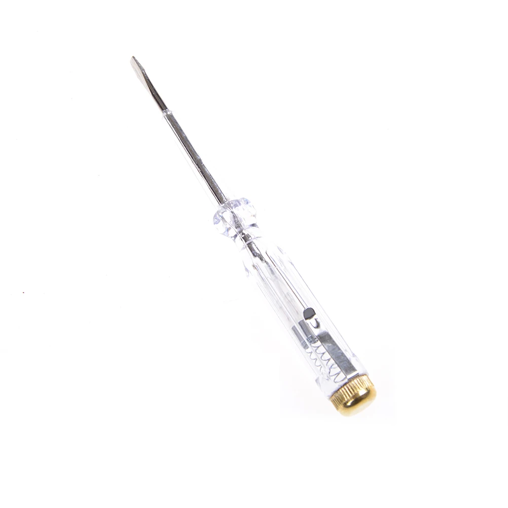 1PCS 14cm Crystal Insulated Handle Test Pencil Pencil Non Inductive Screwdriver Wateproof Test Voltage