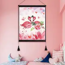 Фламинго Любимое свадебное украшение подарок 3d наборы вышивки крестиком вешается на стену картины набор вышивки рукоделие ручной работы DIY