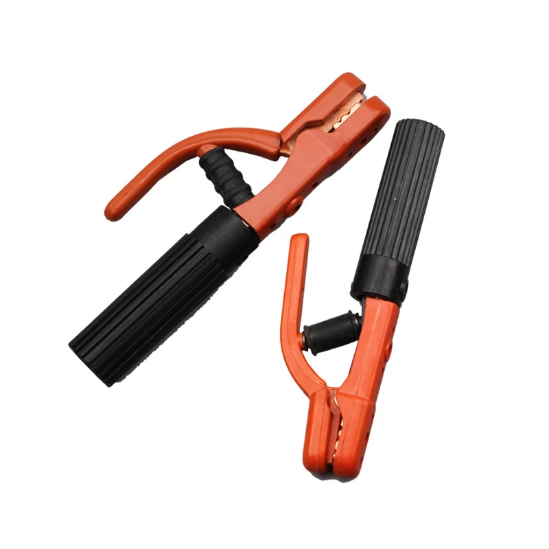 300Amp Electrode Holder Earth Ground Cable Clip Clamp Welding Manual US.