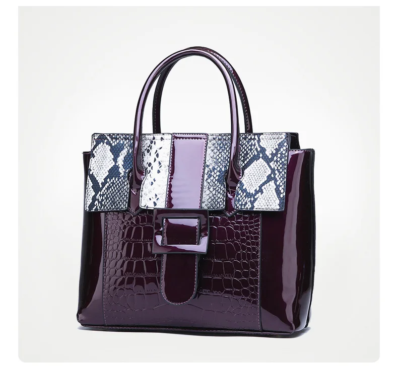 Новинка, женские сумки из змеиной кожи в стиле пэчворк, роскошная дизайнерская женская сумочка, дизайнерская высококачественная повседневная сумка через плечо, женская сумка