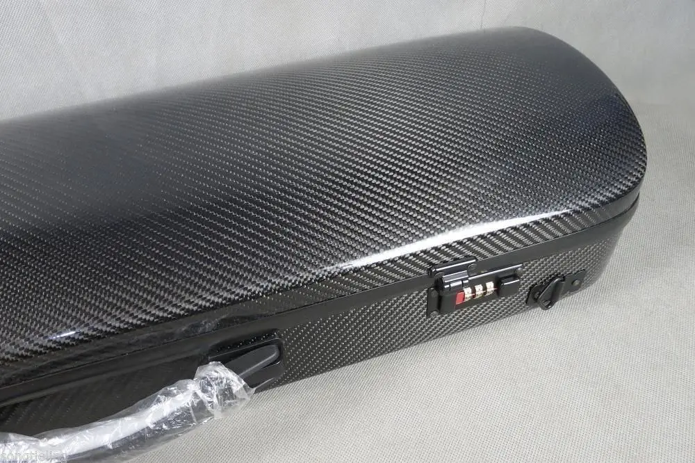 

Strong coded lock viola case,adjustable black colour carbon fiber viola15-17"