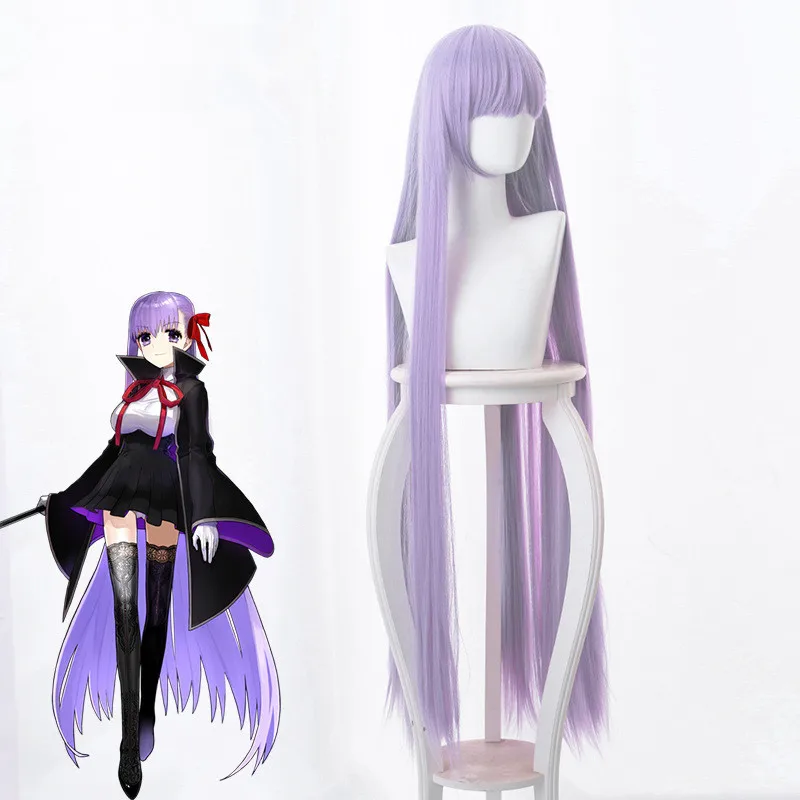 Fate EXTRA CCC косплей парик BB Byibyi черное пальто для девочек фиолетовые 120 см длинные