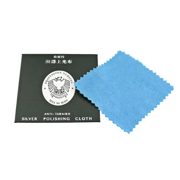 

50pcs/lot Wholesale Green Color Fabric Silver Polish Cleaning Cloth Care For 925 Silver Jewelry 8cm*8cm Silver Polishing H2203