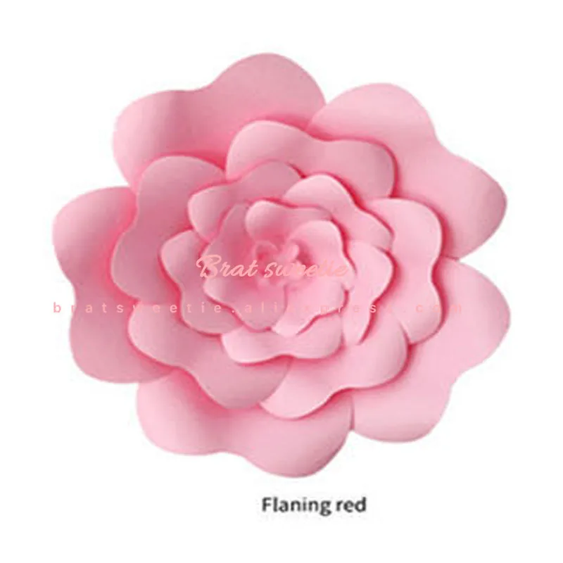 30 см DIY Искусственные бумажные цветы свадебные Украшенные фоны с днем рождения бумажные ремесла DIY принадлежности для мероприятий - Цвет: s4 pink 30cm