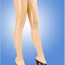 Сексуальные женские прозрачные латексные чулки резиновые Длинные чулки Горячая Распродажа