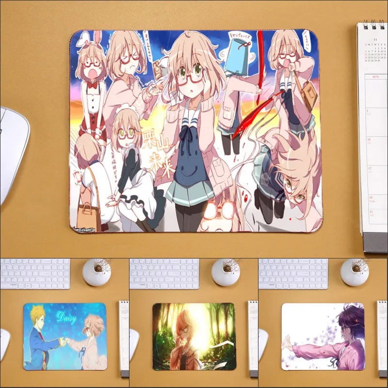 

Mairuige Anime Cute Girls Mini Size Mousepad for Anime Lovers Fans Beyond The Boundary Kuriyama Mirai Mice Mat Pad To mouse