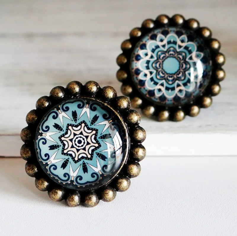 European Crystal Glass Single Hole Handle Vintage Retro Geometry Pattern Cabinet Wardrobe Drawer Door Knobs Kids Room Handle European Crystal Glass Single Hole Handle Vintage Retro Geometry Pattern Cabinet Wardrobe Drawer Door Knobs Kids Room Handle