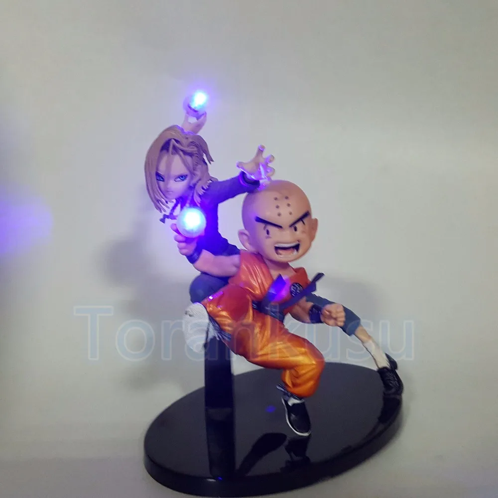 Buy Dragon Ball Z Action Figure Krillin Android 18 Lazuli Led Lighting 