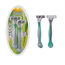 Бритва инструменты для самостоятельного ухода человеческих волос на теле Для мужчин 3 слоя Индукционная нержавеющая сталь одноразовые ручной шевер старомодные