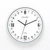 Newest 24 Hour Dial Design 12 Inches Step Metal Frame Modern Fashion Decorative Round Wall clock 3