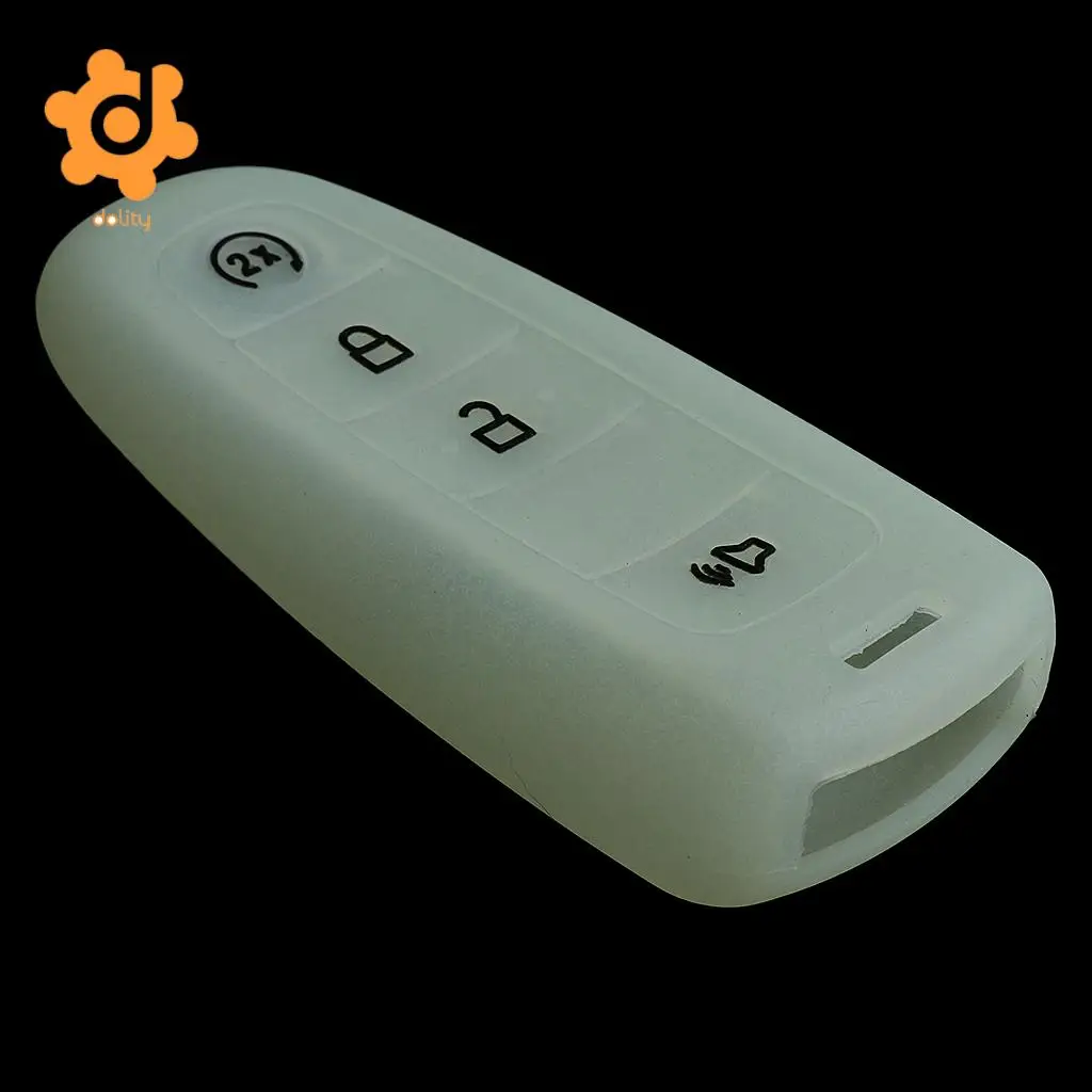 2x Remote Car Key Shell Case Fob Cover Protector for Ford Edge Luminous+Pink