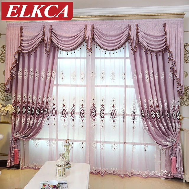 European Purple Embroidered Curtains For Living Room Luxury European Purple Embroidered Curtains For Living Room Luxury Tulle The Bedroom Sheer Kitchen