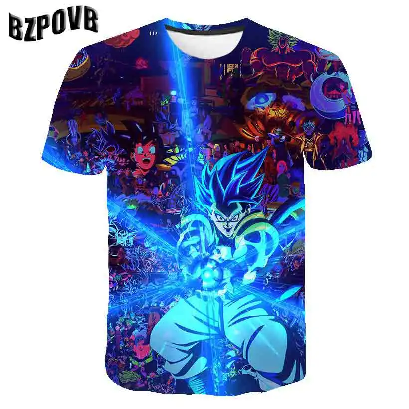 

Dragon Ball DBZ Bulma Super Saiyan Vegeta T-shirt 3D Men Women Anime Kid Goku Goten Gohan T shirt Harajuku Lonzo Ball Tee Shirts