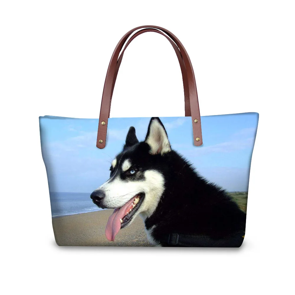 

Funny Husky Prints Women Handbag Fashion Bags Woman Cross-body Bags Feminine Tote Bolsas Ladies Shoulder Bags Tote