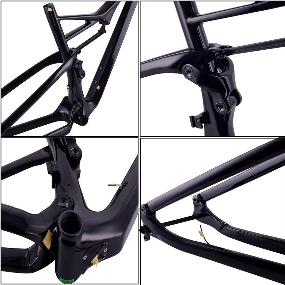 Top TRIFOX  Carbon mtb frame 29er Suspension MTB frame 148 * 12mm Bicycle Frame Dropshipping 5