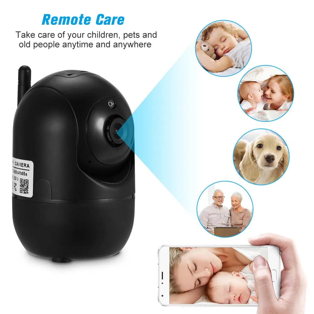 1080P Wireless IP Camera Baby Monitor with Motion Detection Tracking