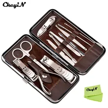 Portable Stainless steel Nail Art Manicure Set Nail Care Tools with Mini Finger toe Nail Cutter