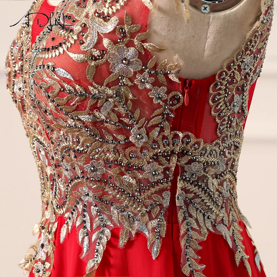 ADLN роскошное вечернее платье с v образным вырезом robe de soiree золотые вечерние