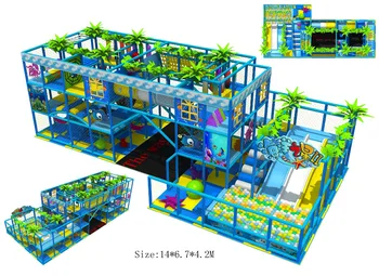 Patio interior para niños, Plaza De Juegos certificada CE, HZ-150407c De centro De Juegos De interior suave De alta calidad