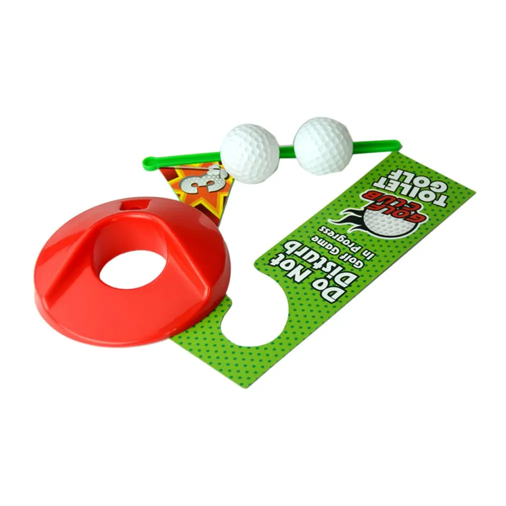 

Potty Putter Toilet Golf Game Mini Golf Set Toilet Golf Putting Novelty Game for Men Women Toilet Entertainment Sport Toy New