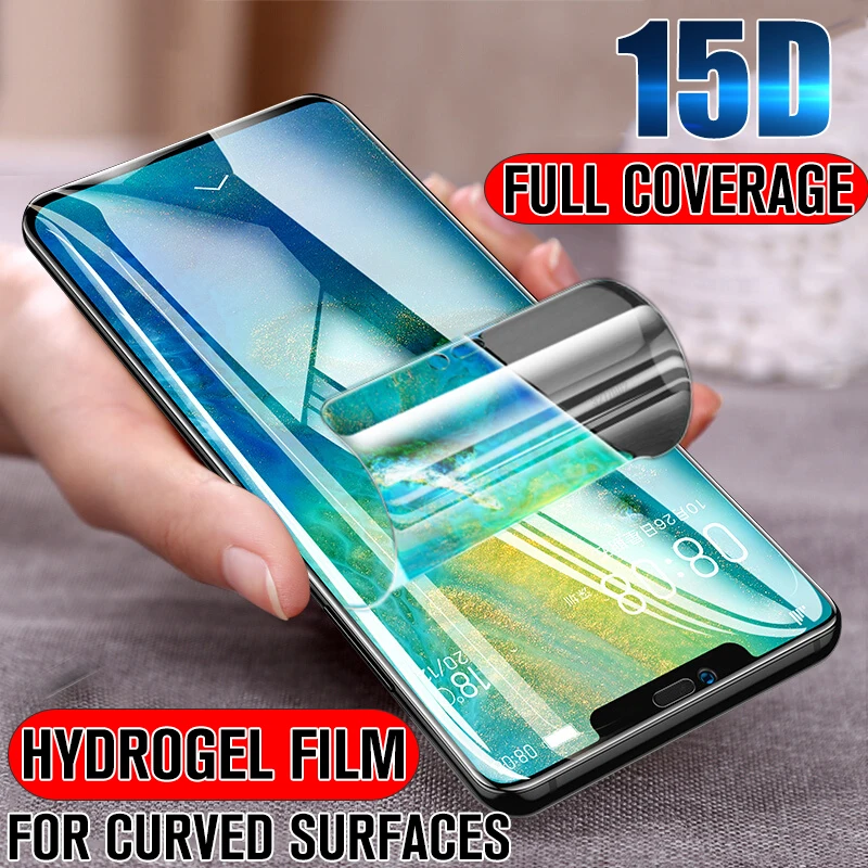 

15D Hydrogel Protective Film For Huawei P10 P20 Lite Pro P Smart 2019 Screen Protector For Huawei Mate 20 10 Lite Pro Not Glass