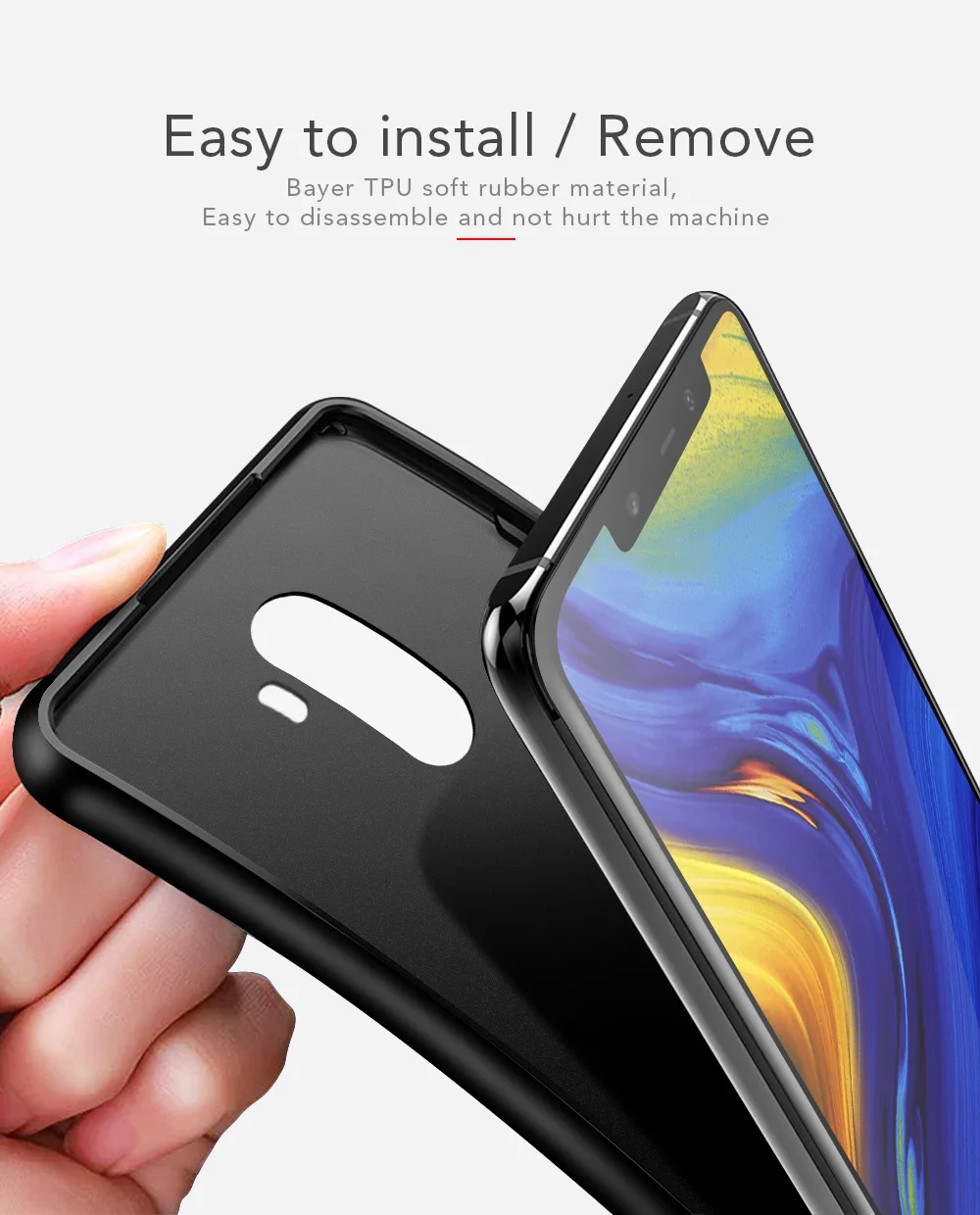 Для Xiaomi mi Pocophone F1 чехол из волокнистой кожи Силиконовый Мягкий противоударный чехол для Xiao mi Pocophone F1 чехол Capas Fundas