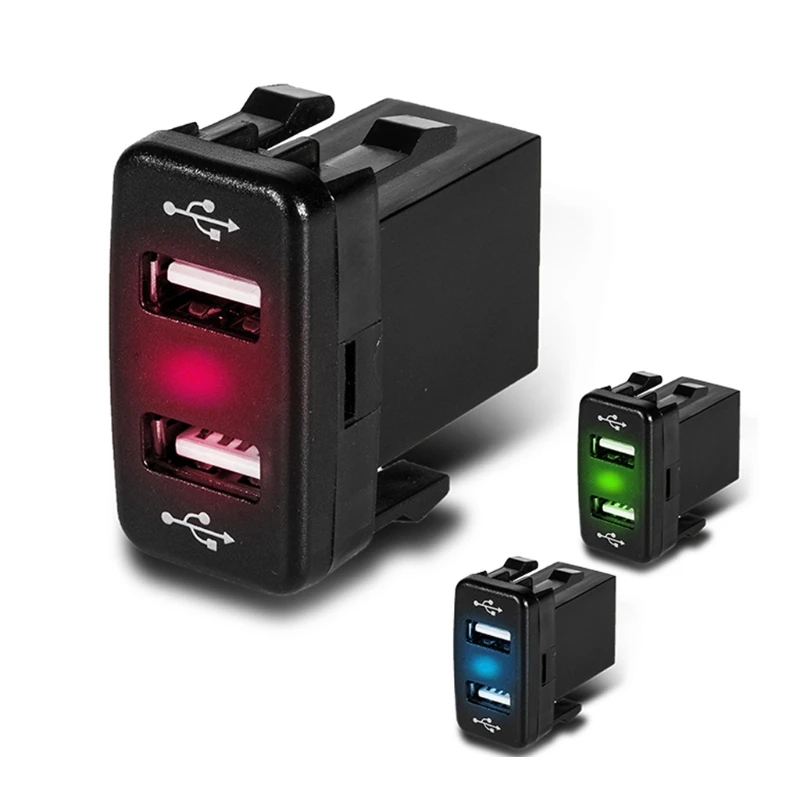Автомобильное зарядное устройство EY 40x23 мм 12 В 24 с двумя usb-портами 2 1 А адаптер