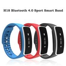 H18 Bluetooth 4.0 Спорт Смарт Группа расход калорий браслет Фитнес трекер анти-потерянный браслет для Android IOS смартфон