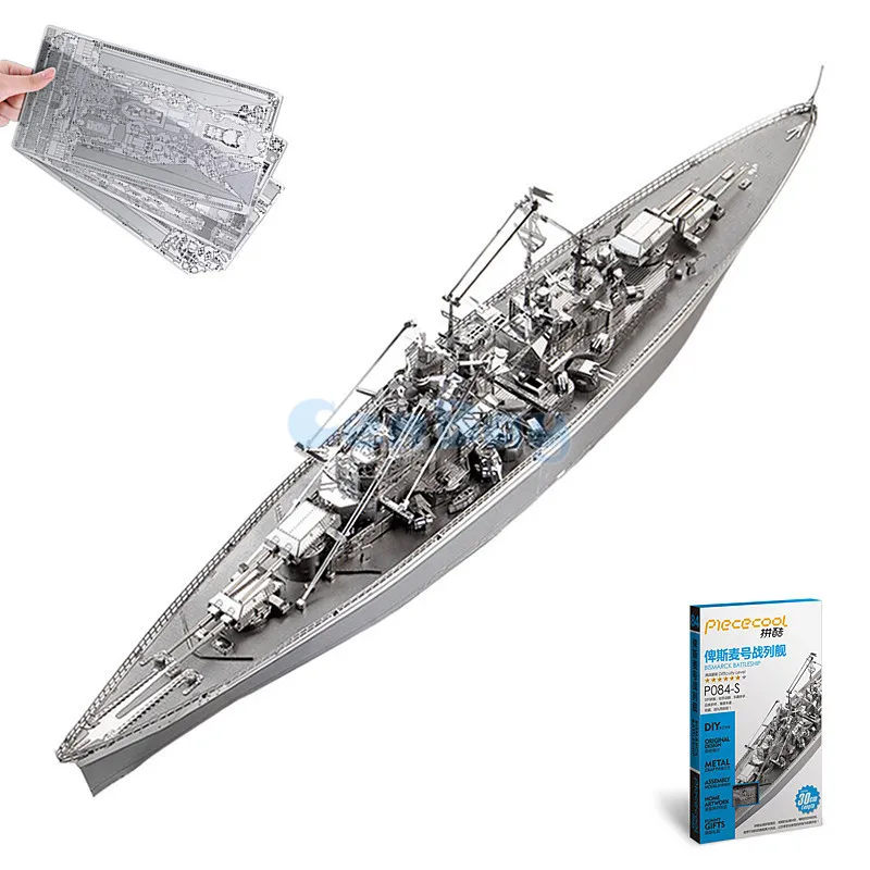 Piececool Newest 3D Metal Puzzles of "USS MISSOURI Battleship" 3D Model Kits DIY Funny Gifts for Kids Toys Home Ornaments