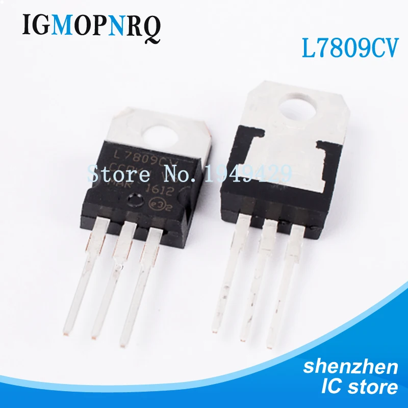 100PCS/lot L7809CV L7809 TO 220 7809 LM7809 MC7809 regulator 9.0V 1.0A ...