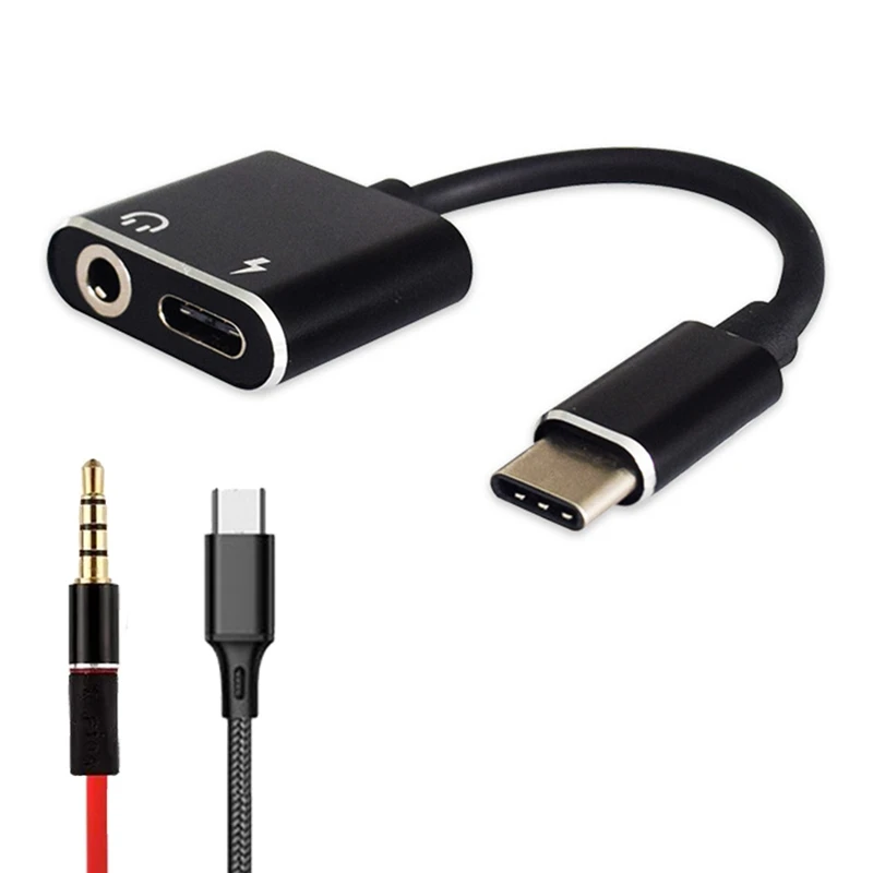 

USB Type C To 3.5mm Earphone Jack Adapter For Leeco Le Max 2/Pro 3 S3 Aux Audio Cable Headphone Charger Charging USB-C Converter