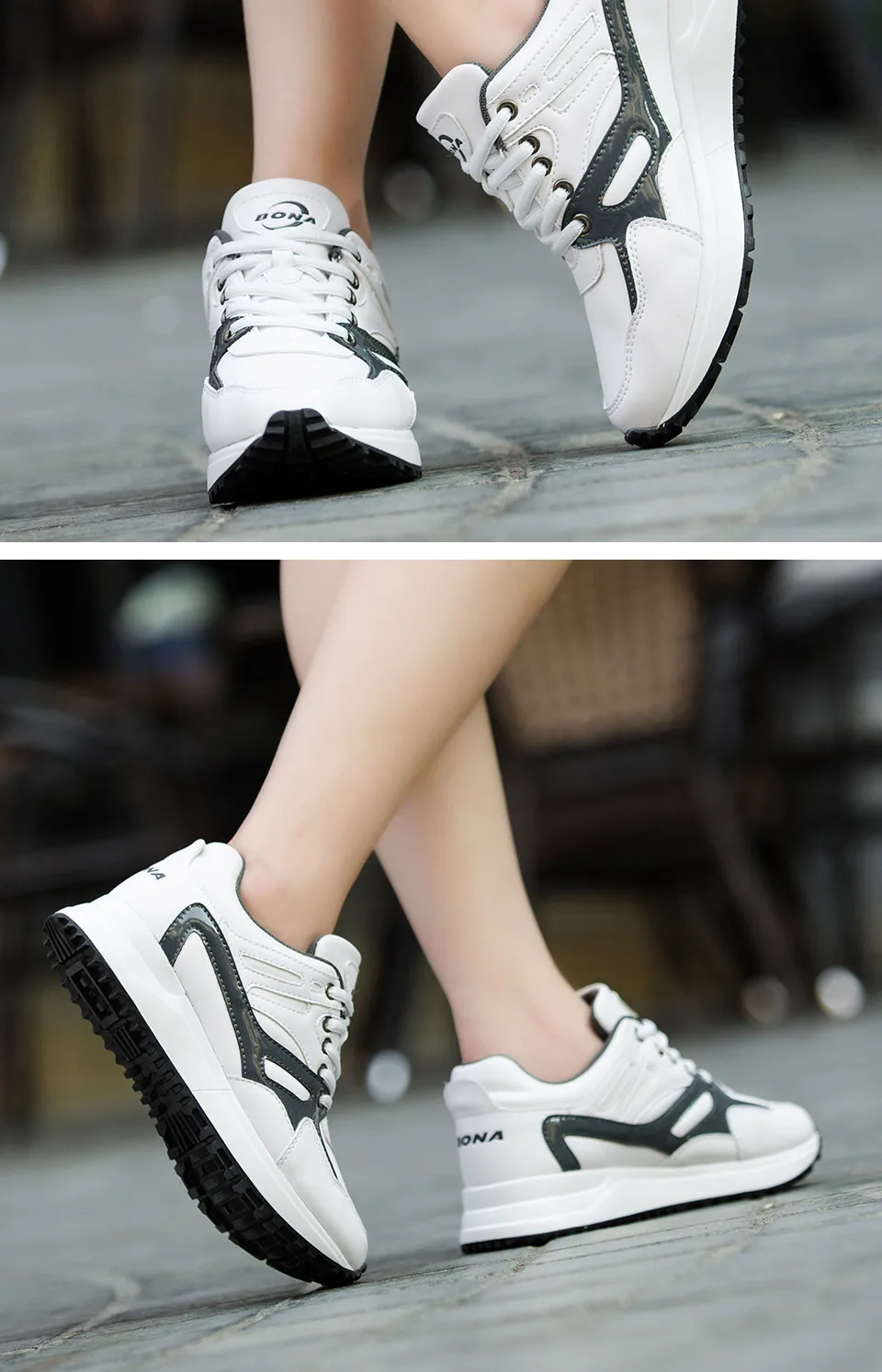 BONA/Новое поступление; типичный стиль; женские кроссовки для бега; кроссовки на шнуровке; женская обувь; светильник; Быстрая