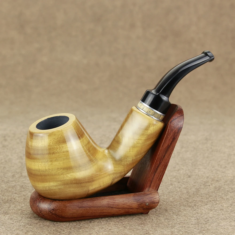 

Top Grade Wooden Pipe Green Sandal Wood Pipe 9mm Filter Smoking Pipe with 10 toos set Best Tobacco Pipe Smoke Accessory