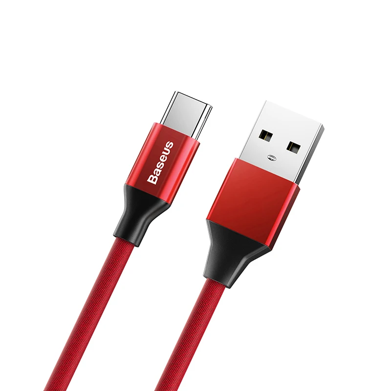 Кабель usb type c кабель для быстрой зарядки для samsung s8 s9 huawei P20 oneplus 6 xiaomi mi 9 8 зарядный кабель usb c 5 m 3A - Цвет: Красный